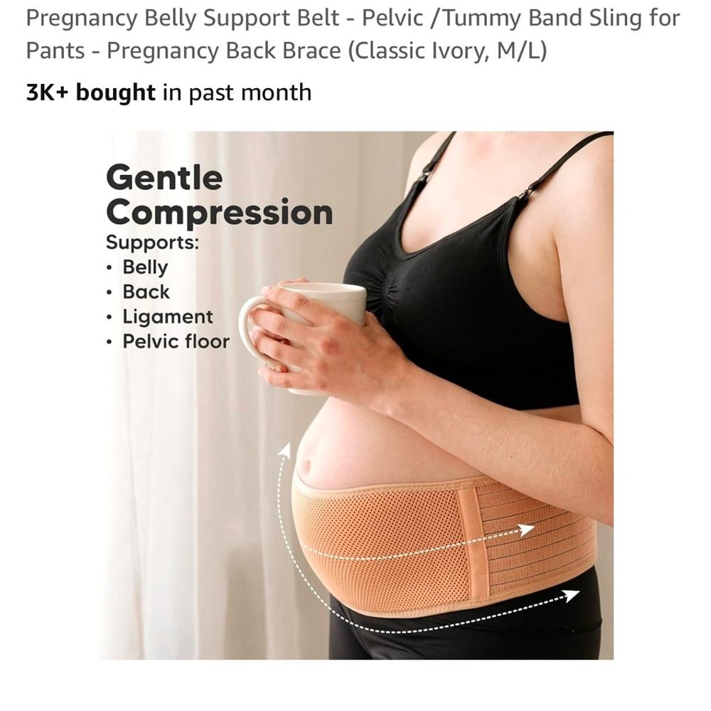 Ivory Belly Support Belt for Women